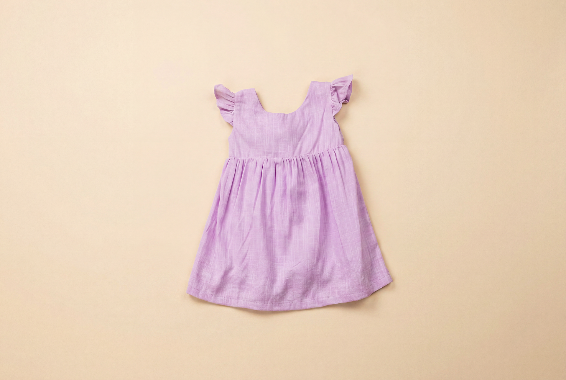 The Lilac Bow Linen Dress