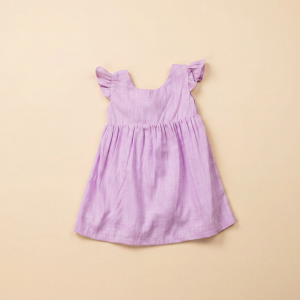 The Violet Bow Linen Dress